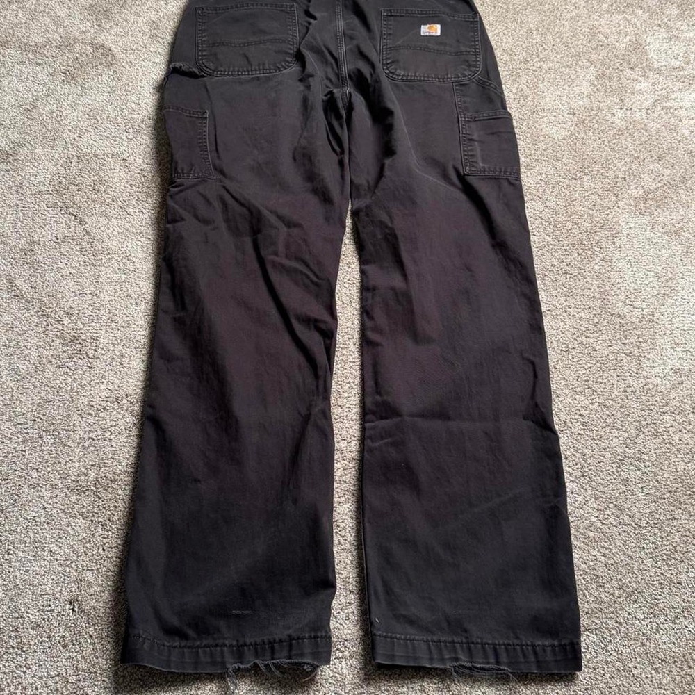 BLACK CARHARTT "RELAXED FIT" CARGO PANTS